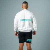 RELAXED FIT CREW (WHITE/TIFFANY)