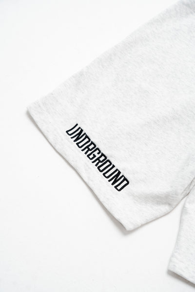 CODE OF SILENCE SHORTS- (WHITE MARL/BLACK)