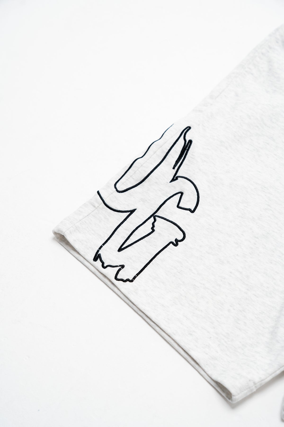 CODE OF SILENCE SHORTS- (WHITE MARL/BLACK)