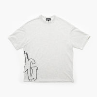 OMERTA TEE - WHITE MARL