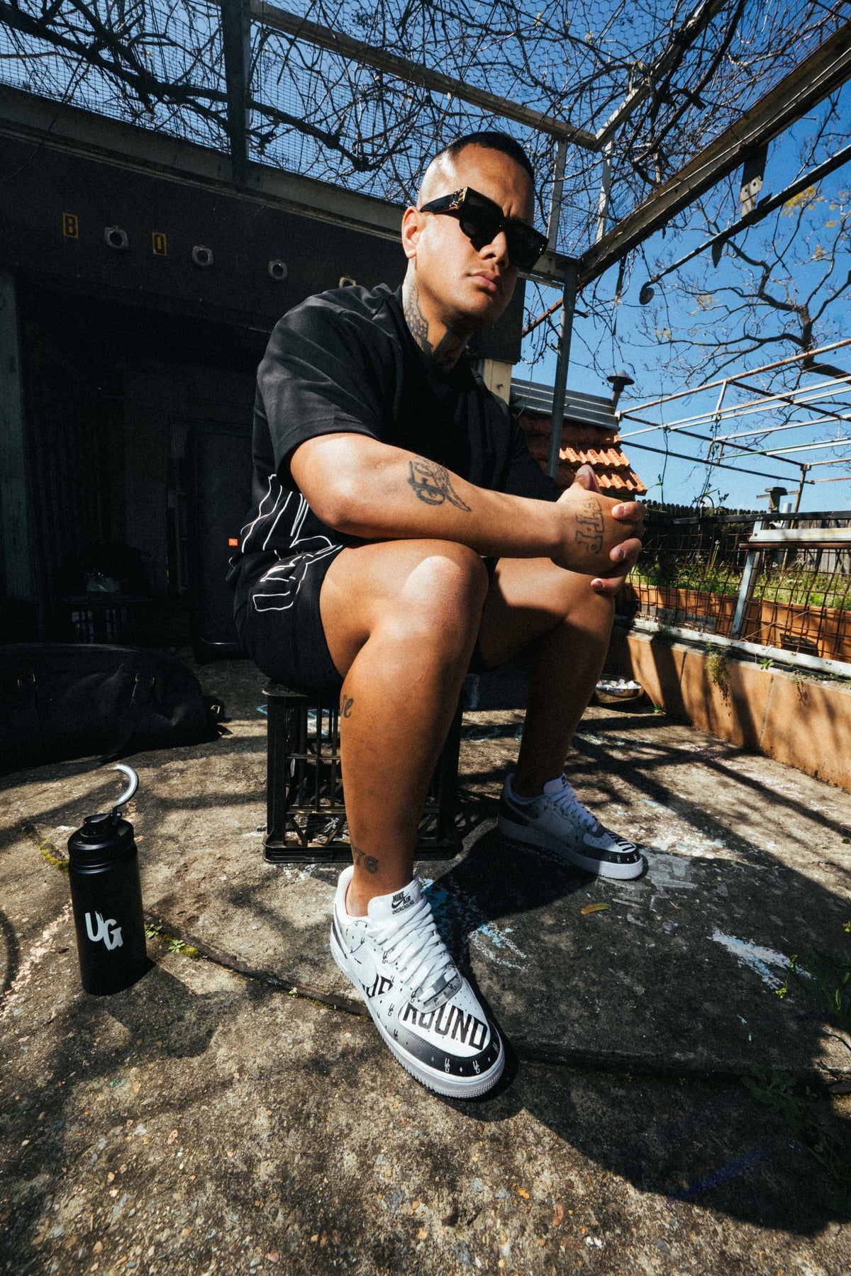 CODE OF SILENCE TEE- (BLACK/WHITE)
