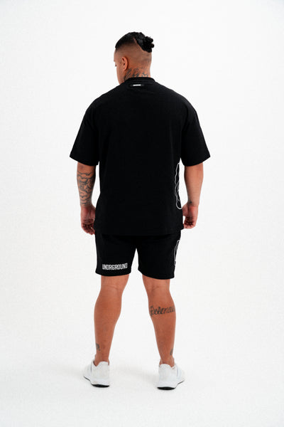 CODE OF SILENCE TEE- (BLACK/WHITE)