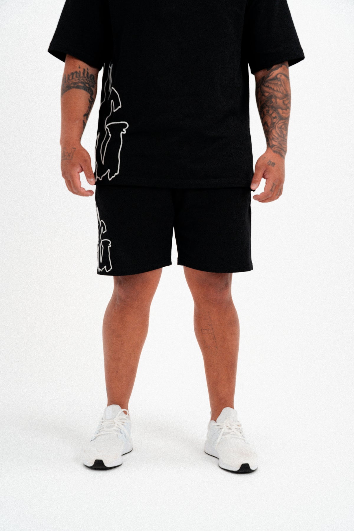 CODE OF SILENCE TEE- (BLACK/WHITE)