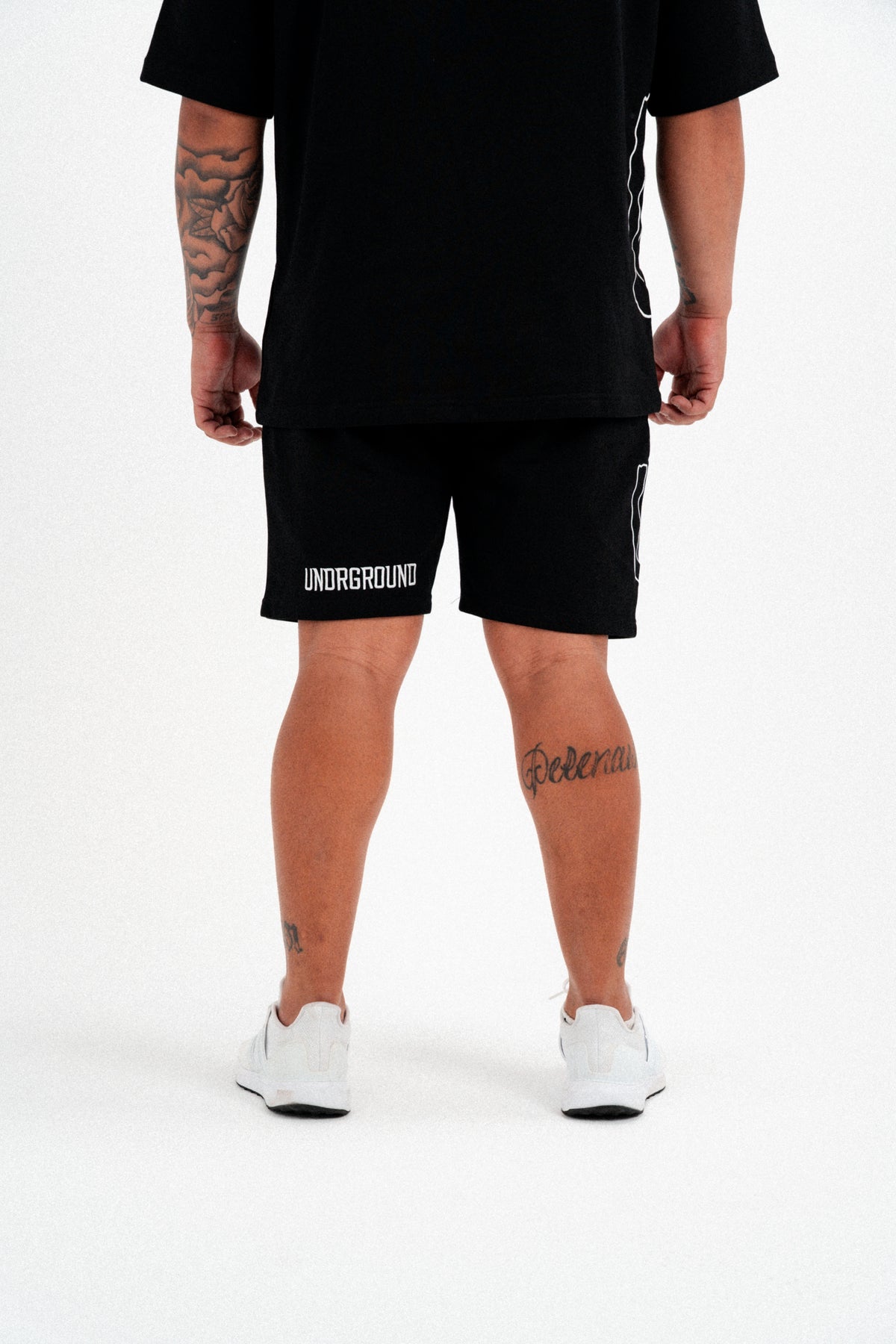 CODE OF SILENCE SHORTS- (BLACK/WHITE)