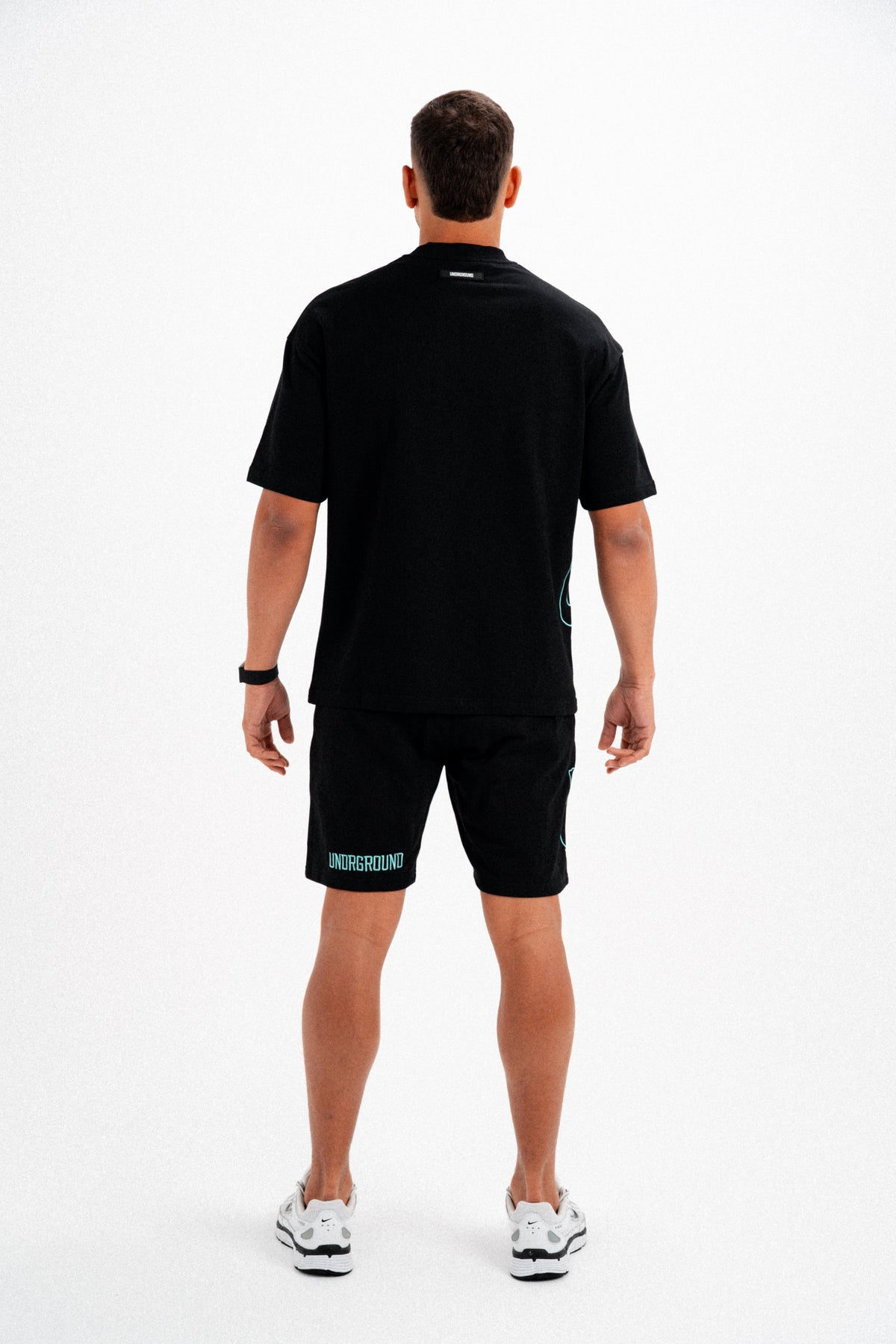 CODE OF SILENCE TEE- (BLACK/TIFFANY)