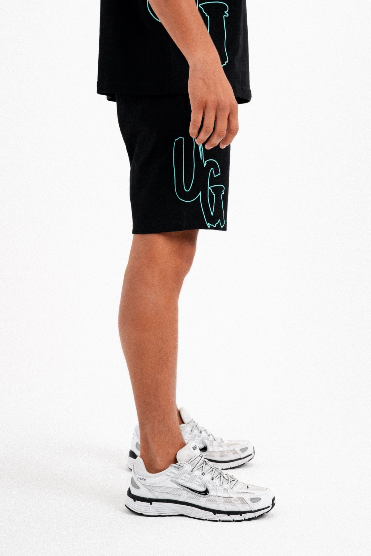 CODE OF SILENCE SHORTS- (BLACK/TIFFANY)