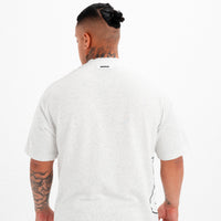 OMERTA TEE - WHITE MARL