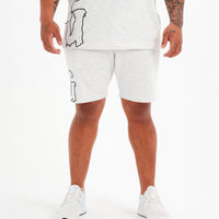 OMERTA SHORTS - WHITE MARL