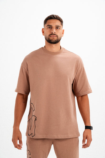 CODE OF SILENCE TEE- (ESPRESSO/BLACK)