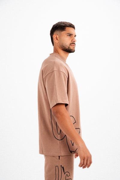 CODE OF SILENCE TEE- (ESPRESSO/BLACK)