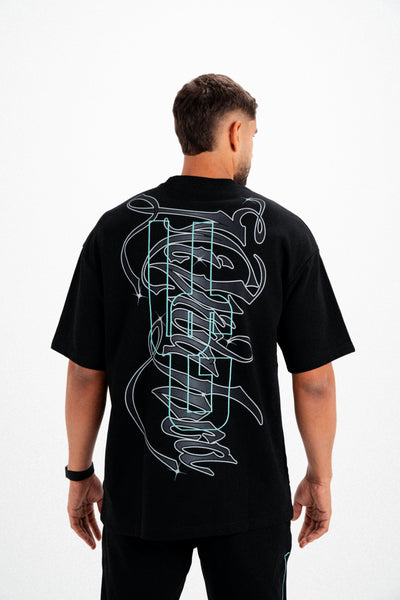 MI VIDA LOCA TEE (BLACK/TIFFANY)
