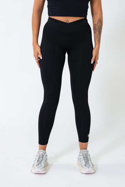 Jet Black V Waist Leggings