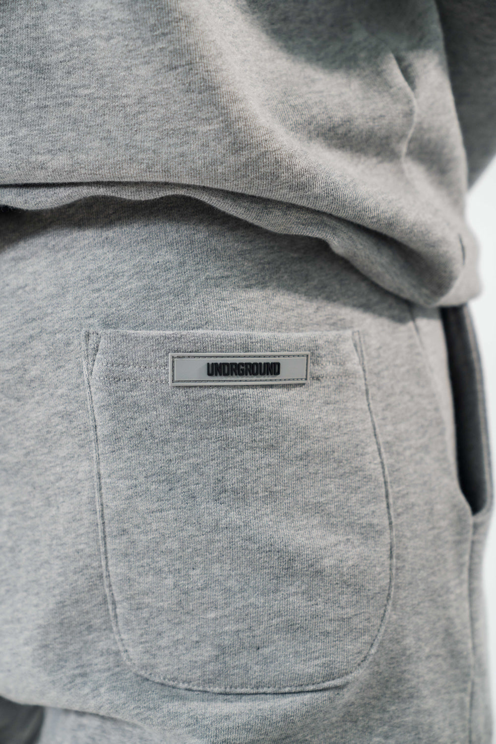 Grey Puff Print Joggers