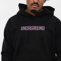 Black/Purple Hoodie " Moving In Silence " Collection