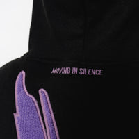 Black/Purple Hoodie " Moving In Silence " Collection