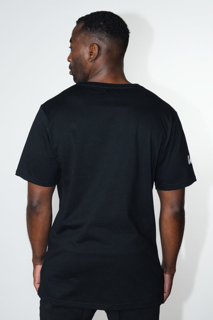 Fitted Black Tee “OUT THA MUD”