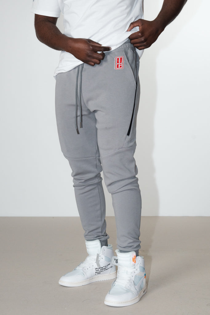 Tapered Joggers Grey/White