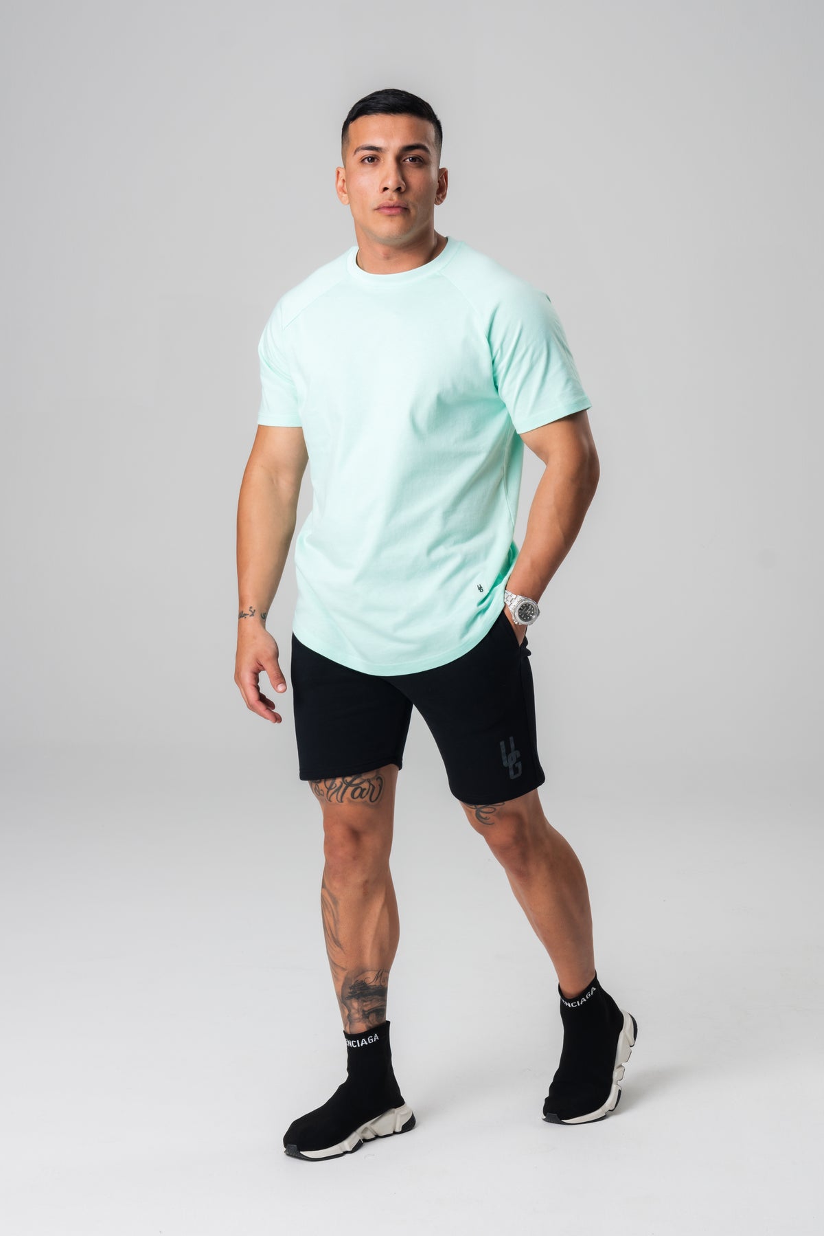 Mint Curved Tee