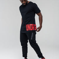 Straight Tee x Black/Red