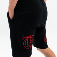 Cotton Shorts x Black/Red