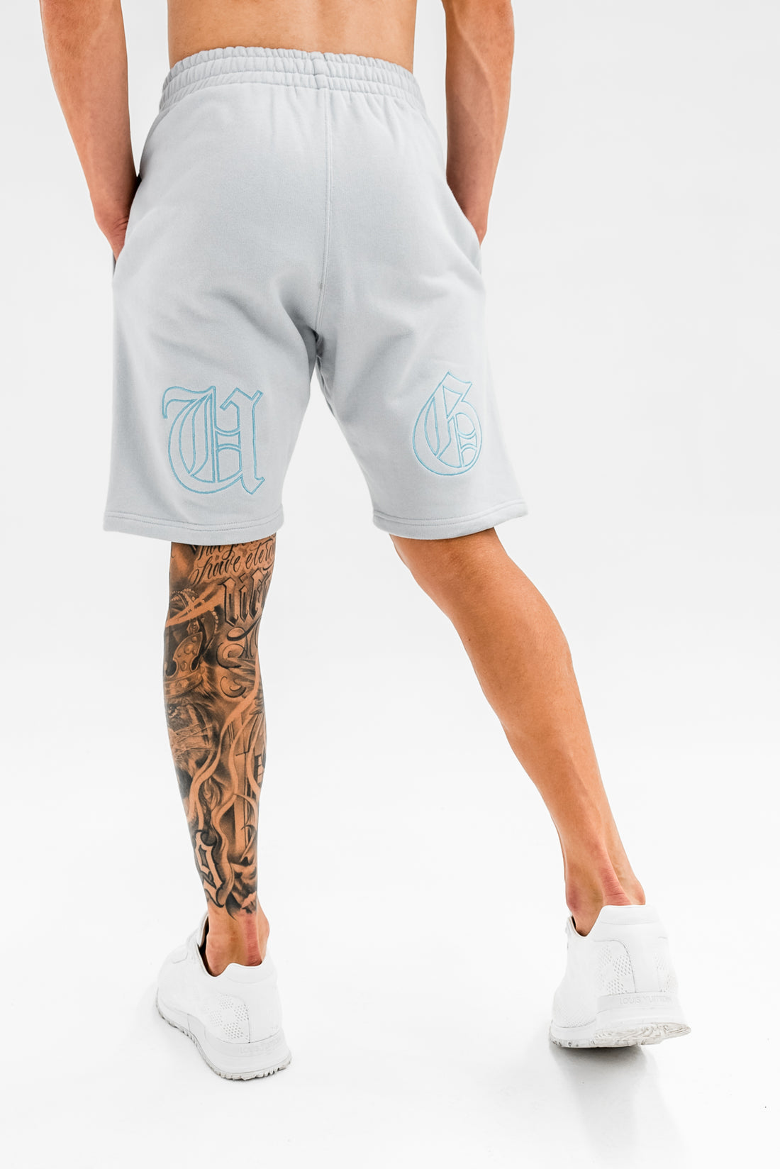 Cotton Shorts x Blue Grey